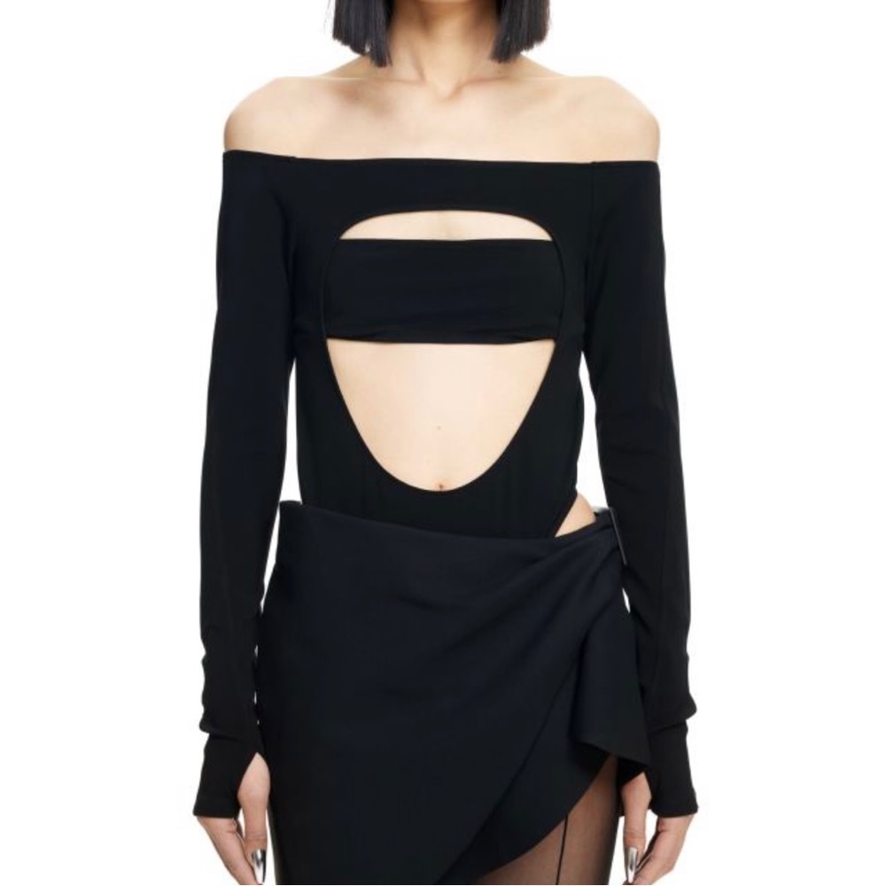 Mugler x H&M Cut-out Bodysuit NWT